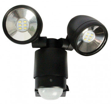 6W Sarus Two Light LED Sensor Flood Light Oriel