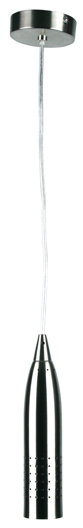 Bullet Pendant with CFL in Brushed Chrome Oriel Lighting