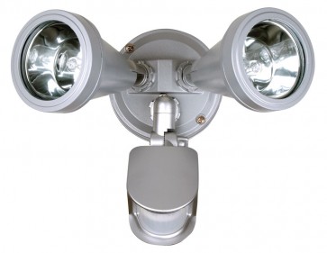 Cadet Twin Sensor Spot Light Halogen in Silver Oriel Lighting