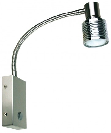 Cape Switched Wall Bracket in Brushed Chrome Oriel Lighting