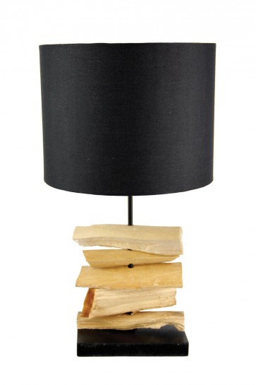 Drift One Light Table Lamp in Natural Wood Oriel