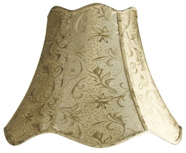 Empire Shade in Old-Gold Jacquard Oriel