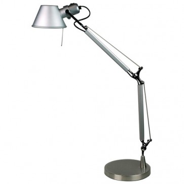 Forma Desk Lamp in Silver Oriel Lighting