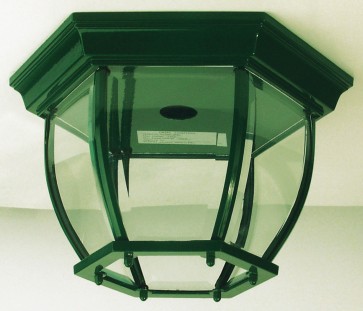 Highgate DIY Under Eave Exterior Wall Light in Green Oriel Lighting