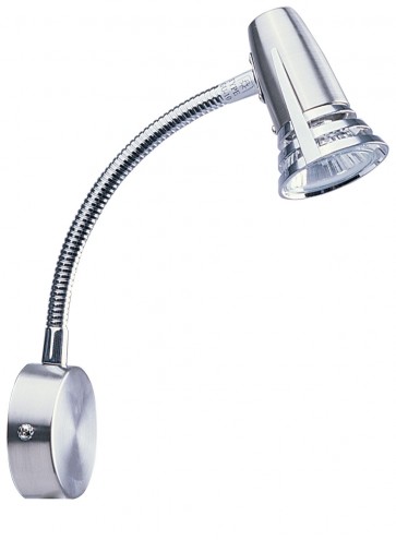Hopper DIY 1 Light Wall Lamp in Brushed Chrome Oriel Lighting