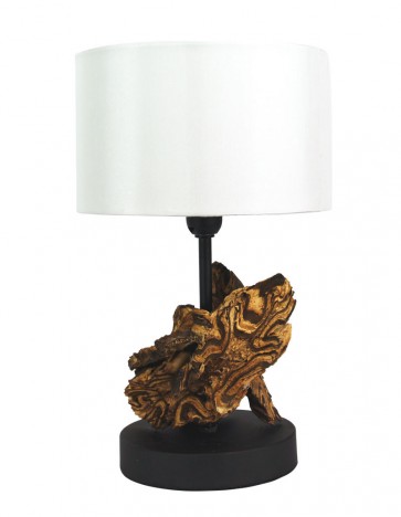Letyi One Light Table Lamp in Natural Wood Oriel