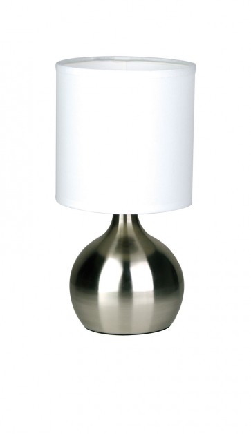 Lotti Touch Lamp in Brushed Chrome Oriel Lighting