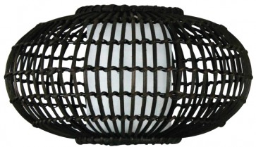 Lumi 60 Choc Wicker Pendant Shade Oriel