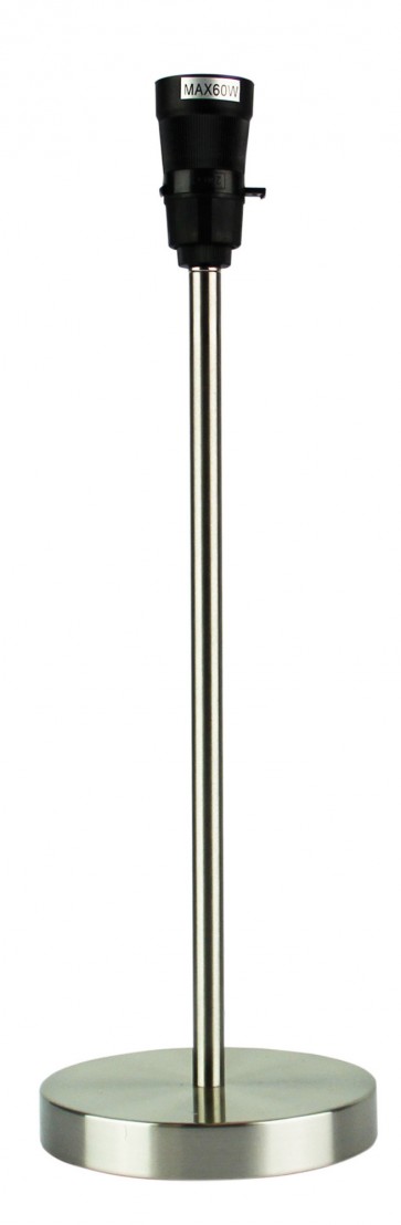 Ralph Table Lamp Base in Brushed Chrome Oriel