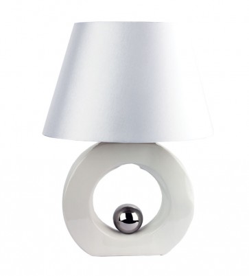 Sol Ceramic Complete Table Lamp in White Oriel