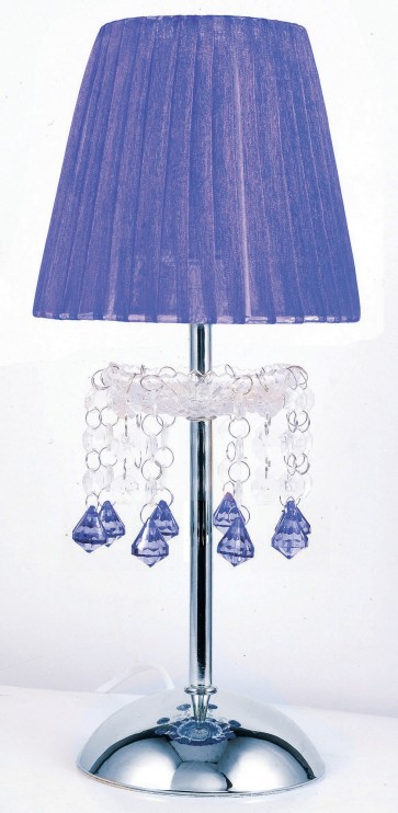 Tizz Touch Lamp in Blue (Purple) Oriel Lighting