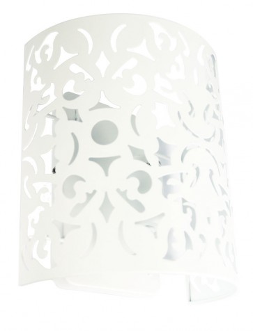 Vicky Wall Light in Matt White Oriel