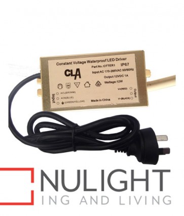 DRIVER LED 12V DC CONSTANT VOLTAGE 1-12W IP67 WP CLA