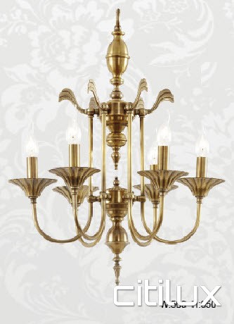 Peakhurst Heights Classic European Style Brass Pendant Light Elegant Range Citilux