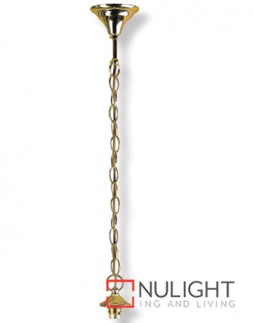 Chain Pendant Panel Glass Brass ASU