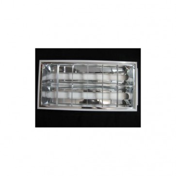 Reflector Light Fitting for 2 LED Light Tubes Prisma