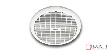GYRO 200 - 8 inch  Round Plastic Grille - Ball bearing motor- Plug and Cable included -  3 year warranty - White VTA