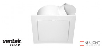 AIRBUS 250 - 250mm Quality Side Ducted Exhaust Fan - Extra Low Profile - Square - White VTA