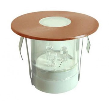 Airlie Solid Copper Round LED Deck Light Kit (5 units) Seaside Lighting