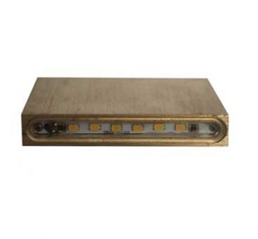 Glenelg LED Wall Light / Step Light in Solid Bronze Seaside Lighting