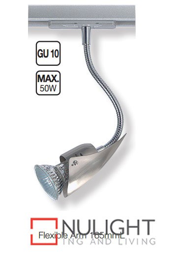 Te Head Gu10 On Flexi Stem Satin Chrome ASU