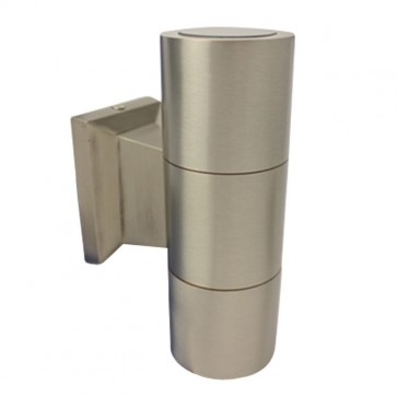 Turbo Up-Down LED Wall Light in Stainless Steel Brushed Tech Lights