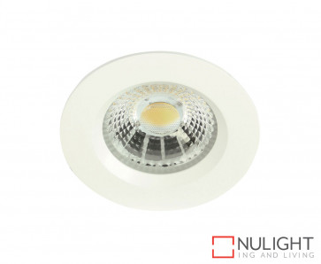 Theta Round 13W LED Downlight - White Frame - Warm White LED ORI