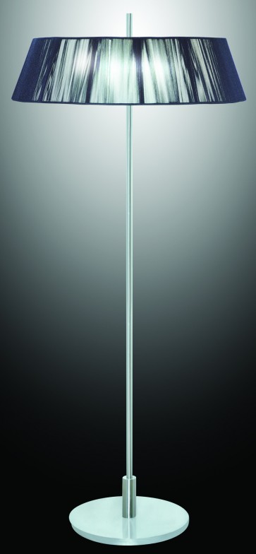 Paolo Floor Lamp with Black or Silver Shade V M Imports