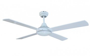 Harmony Ceiling Fan with 4 Blade Timber Light in White with Remote - 48"/120cm VentAir