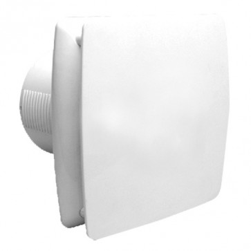 Universal 150 - 15cm Modern Wall / Ceiling Exhaust Fan with Back Draft Shutter in White VentAir