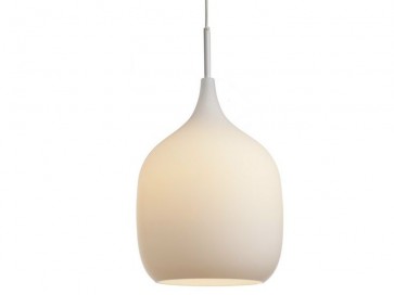 Vessel Large Etched White Pendant by Decode