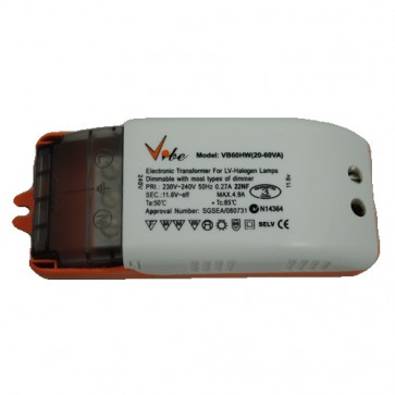 12V 60VA Electronic Transformer with Terminals for Hardwiring Vibe Lighting