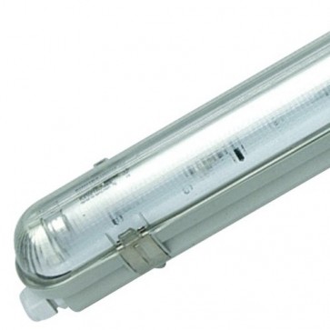 2 x 28W T5 Emergency Maintained Weatherproof Batten with DSI Dimmable Ballast Vibe Lighting