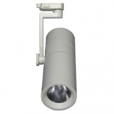 20W Surface Mounted Interior Spot / Flood Light for 3-Circuit Track in White Vibe Lighting