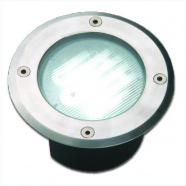 240V Round Deck Light with Stainless Steel Trim Vibe Lighting