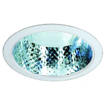 26W Large Diamond Facetted Compact Fluorescent Downlight with Electronic Ballast in White Vibe Lighting