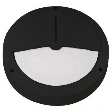 Eyelid Round Surface Mounted 2 x 9W PL Bunker in Black Vibe Lighting
