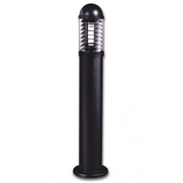 Large Commercial 70W Metal Halide Bollard with Louvred Head in Black Vibe Lighting