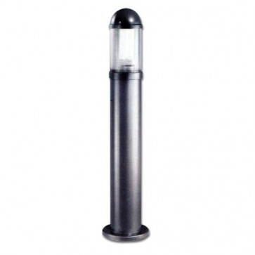 Large Commercial E27 or Energy Saver Bollard with Plain Head in Black Vibe Lighting
