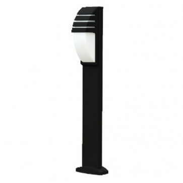Large E27 or Energy Saving Bollard with Extruded Head in Black Vibe Lighting