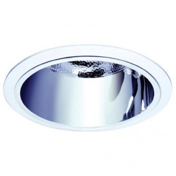 Large Highly Polished Compact Fluorescent DSI Dimmable Downlight Vibe Lighting