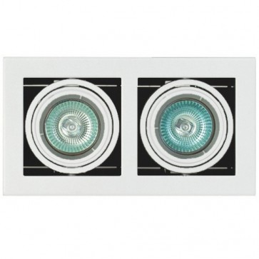 Low Voltage MR16 Twin Modular Downlight in White Vibe Lighting
