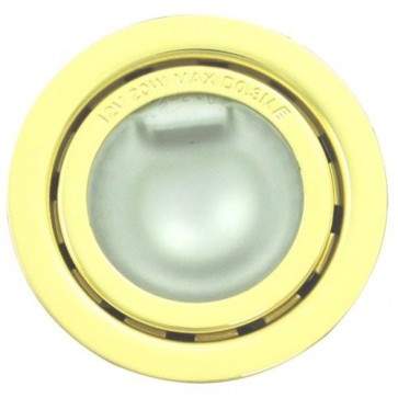 Low Voltage Recessed Shelf Light in Gold Vibe Lighting