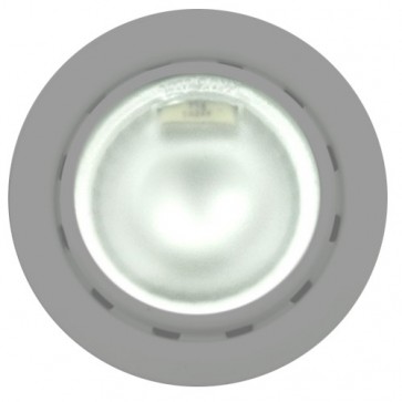 Low Voltage Recessed Shelf Light in Satin Chrome Vibe Lighting
