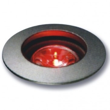 Miniature LED Uplight with Clear Lens in Red Vibe Lighting