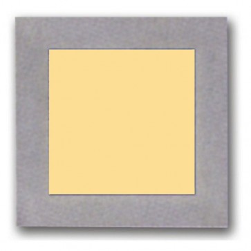 Recessed Silver Trim Square Plain Faced LED Wall Light in Warm White Vibe Lighting