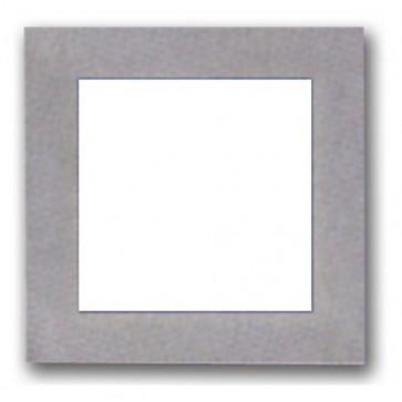 Recessed Silver Trim Square Plain Faced LED Wall Light in White Vibe Lighting