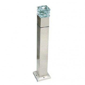 Square Tiered 12V LED Bollard in Stainless Steel Vibe Lighting