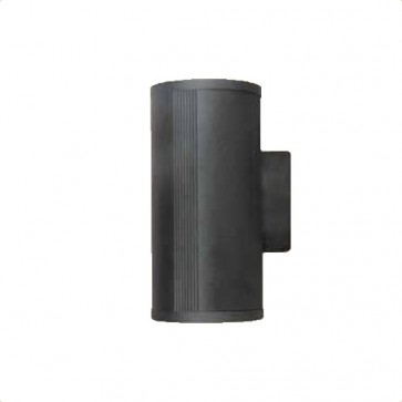 Surface Mounted 70W Up / Down Metal Halide Cylindrical Wall Light in Black Vibe Lighting
