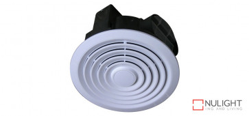 TURBO - 250mm -  High Volume Side ducted Round Exhaust Fan - White VTA